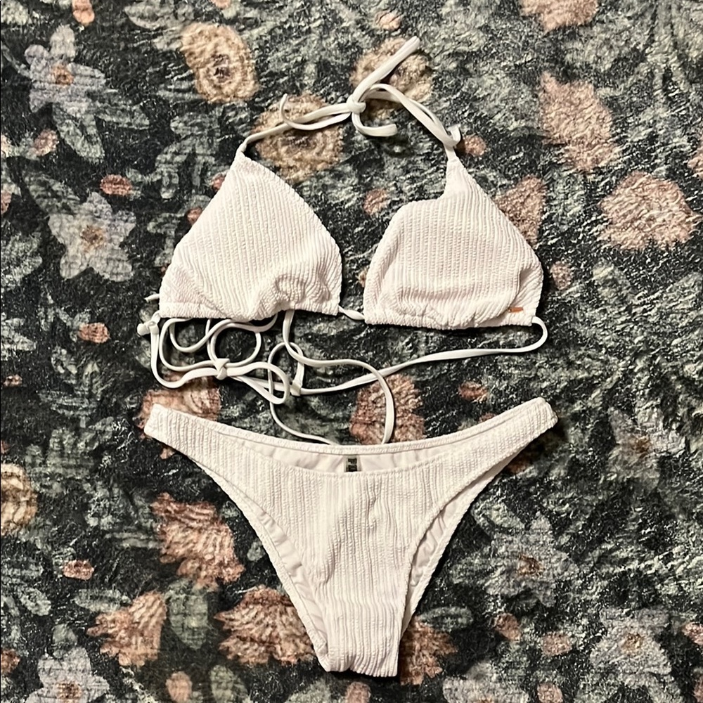 PINK Victoria's Secret White Bikini Set